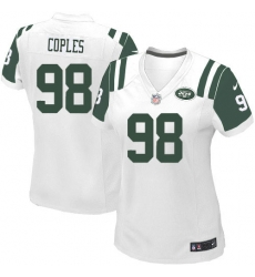 Women's Nike New York Jets #98 Quinton Coples Limited White NFL Jersey