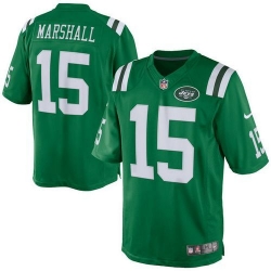 Nike Jets #15 Brandon Marshall Green Youth Stitched NFL Elite Rush Jersey