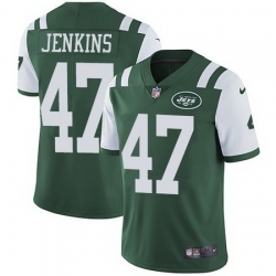 Nike Jets 47 Jordan Jenkins Green Youth Vapor Untouchable Limited Jersey