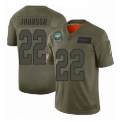 Youth New York Jets 22 Trumaine Johnson Limited Camo 2019 Salute to Service Football Jersey
