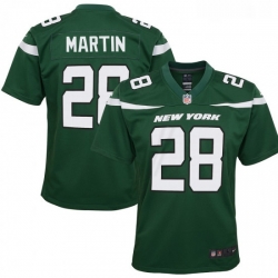 Youth New York Jets 28 Curtis Martin Nike Retired Player Game Jersey Green