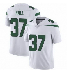 Youth New York Jets Bryce Hall #37 White Vapor Limited Stitched Football Jersey