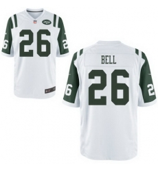 Youth Nike Jets 26 Le'Veon Bell White Game Stitched NFL Jersey