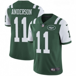 Youth Nike New York Jets 11 Robby Anderson Green Team Color Vapor Untouchable Limited Player NFL Jersey