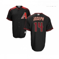 Mens Arizona Diamondbacks 14 Caleb Joseph Replica Black Brick Alternate Home Cool Base Baseball Jersey 