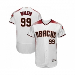 Mens Arizona Diamondbacks 99 Taijuan Walker White Home Authentic Collection Flex Base Baseball Jersey