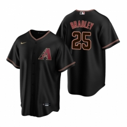 Mens Nike Arizona Diamondbacks 25 Archie Bradley Black Alternate Stitched Baseball Jerse