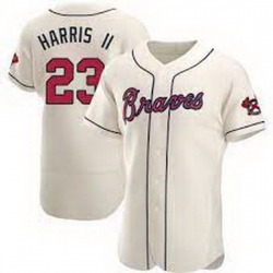 Men's Atlanta Braves Michael Harris II Cream Alternate Jersey