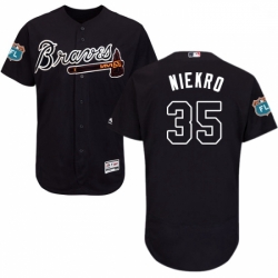 Mens Majestic Atlanta Braves 35 Phil Niekro Navy Blue Alternate Flex Base Authentic Collection MLB Jersey