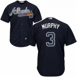 Youth Majestic Atlanta Braves 3 Dale Murphy Replica Blue Alternate Road Cool Base MLB Jersey