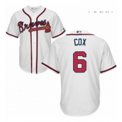 Youth Majestic Atlanta Braves 6 Bobby Cox Authentic White Home Cool Base MLB Jersey