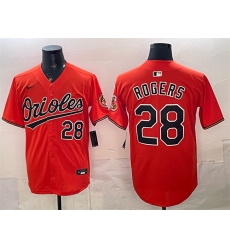 Men Baltimore Orioles 28 Trevor Rogers Orange 2025 Limited Stitched Baseball Jersey Men Baltimore Orioles 28 Trevor Rogers Orange 2025 Limited Stitched Baseball Jersey