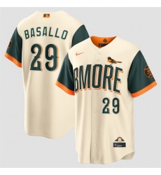 Men Baltimore Orioles 29 Samuel Basallo Natural 2026 City Connect Stadium Stitched Baseball Jersey Men Baltimore Orioles 29 Samuel Basallo Natural 2026 City Connect Stadium Stitched Baseball Jersey