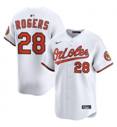 Men Baltimore Orioles Nike Home Limited Jersey White Rogers Trevor 28 Men Baltimore Orioles Nike Home Limited Jersey White Rogers Trevor 28