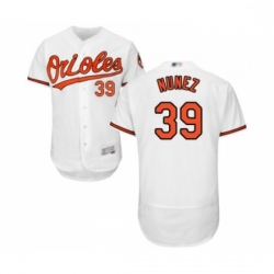 Mens Baltimore Orioles 39 Renato Nunez White Home Flex Base Authentic Collection Baseball Jersey