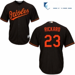 Mens Majestic Baltimore Orioles 23 Joey Rickard Replica Black Alternate Cool Base MLB Jersey