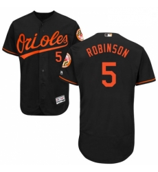 Mens Majestic Baltimore Orioles 5 Brooks Robinson Black Alternate Flex Base Authentic Collection MLB Jersey