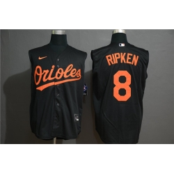 Orioles 8 Cal Ripken Jr Navy Nike Cool Base Sleeveless Jersey