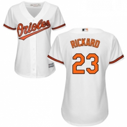 Womens Majestic Baltimore Orioles 23 Joey Rickard Replica White Home Cool Base MLB Jersey