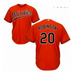 Youth Majestic Baltimore Orioles 20 Frank Robinson Replica Orange Alternate Cool Base MLB Jersey