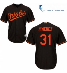 Youth Majestic Baltimore Orioles 31 Ubaldo Jimenez Replica Black Alternate Cool Base MLB Jersey