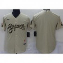 Men Arizona Diamondback Blank Gold 2021 City Connect Stitched MLB Cool Base Nike Jersey