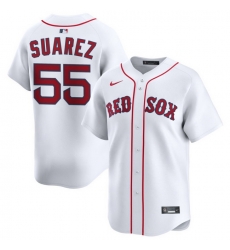 Men Boston Red Sox Nike Home Limited Jersey White Suarez Ranger 55