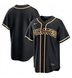 Men Pittsburgh Pirates Blank 2026 Fashion Replica Black Out Stitched Baseball Jersey Men Pittsburgh Pirates Blank 2026 Fashion Replica Black Out Stitched Baseball Jersey