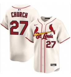 Men St Louis Cardinals 27 Nathan Church Ice Cream Alternate Limited Stitched Baseball Jersey