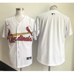 Men St  Louis Cardinals Blank White Home Limited Stitched Baseball Jersey