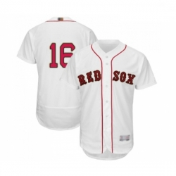 Mens Boston Red Sox 16 Andrew Benintendi White 2019 Gold Program Flex Base Authentic Collection Baseball Jersey