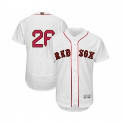 Mens Boston Red Sox 26 Wade Boggs White 2019 Gold Program Flex Base Authentic Collection Baseball Jersey