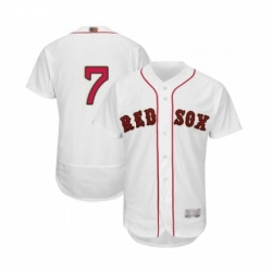 Mens Boston Red Sox 7 Christian Vazquez White 2019 Gold Program Flex Base Authentic Collection Baseball Jersey