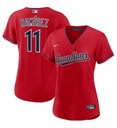 Women Cleveland Guardians 11 Jos E9 Ram EDrez Stitched Baseball Jersey