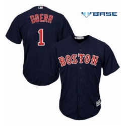 Youth Majestic Boston Red Sox 1 Bobby Doerr Replica Navy Blue Alternate Road Cool Base MLB Jersey