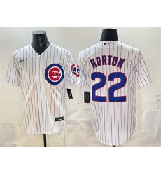 Men Chicago Cubs 22 Cade Horton White Cool Base Stitched Baseball Jersey