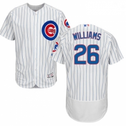 Mens Majestic Chicago Cubs 26 Billy Williams White Home Flex Base Authentic Collection MLB Jersey