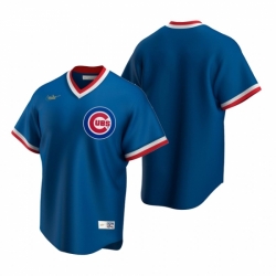 Mens Nike Chicago Cubs Blank Royal Cooperstown Collection Road Stitched Baseball Jersey