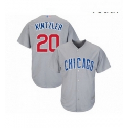 Youth Chicago Cubs 20 Brandon Kintzler Authentic Grey Road Cool Base Baseball Jersey 