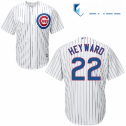 Youth Majestic Chicago Cubs 22 Jason Heyward Authentic White Home Cool Base MLB Jersey