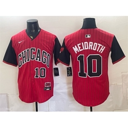 Men Chicago White Sox  10 Chase Meidroth Red Black 2025 City Connect Limited Stitched Baseball Jersey