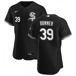 Men Chicago White Sox 39 Aaron Bummer Men Nike Black Alternate 2020 Flex Base Player MLB Jersey