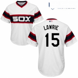 Mens Majestic Chicago White Sox 10 Yoan Moncada Replica White 2013 Alternate Home Cool Base MLB Jersey 