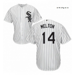 Mens Majestic Chicago White Sox 14 Bill Melton Replica White Home Cool Base MLB Jersey