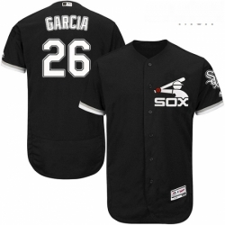 Mens Majestic Chicago White Sox 26 Avisail Garcia Authentic Black Alternate Home Cool Base MLB Jersey