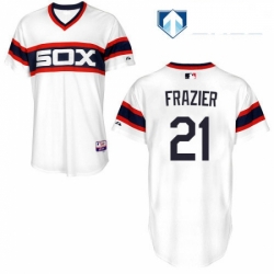 Mens Majestic Chicago White Sox 53 Welington Castillo White Alternate Flex Base Collection 2018 World Series Jersey