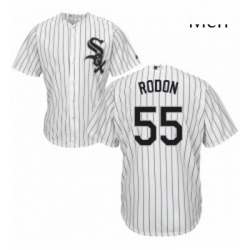 Mens Majestic Chicago White Sox 55 Carlos Rodon Replica White Home Cool Base MLB Jersey