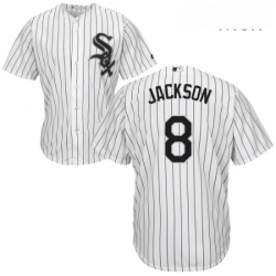 Mens Majestic Chicago White Sox 8 Bo Jackson Replica White Home Cool Base MLB Jersey