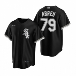 Mens Nike Chicago White Sox 79 Jose Abreu Black Alternate Stitched Baseball Jerse