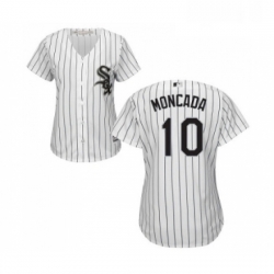 Womens Majestic Chicago White Sox 10 Yoan Moncada Authentic White Home Cool Base MLB Jerseys 